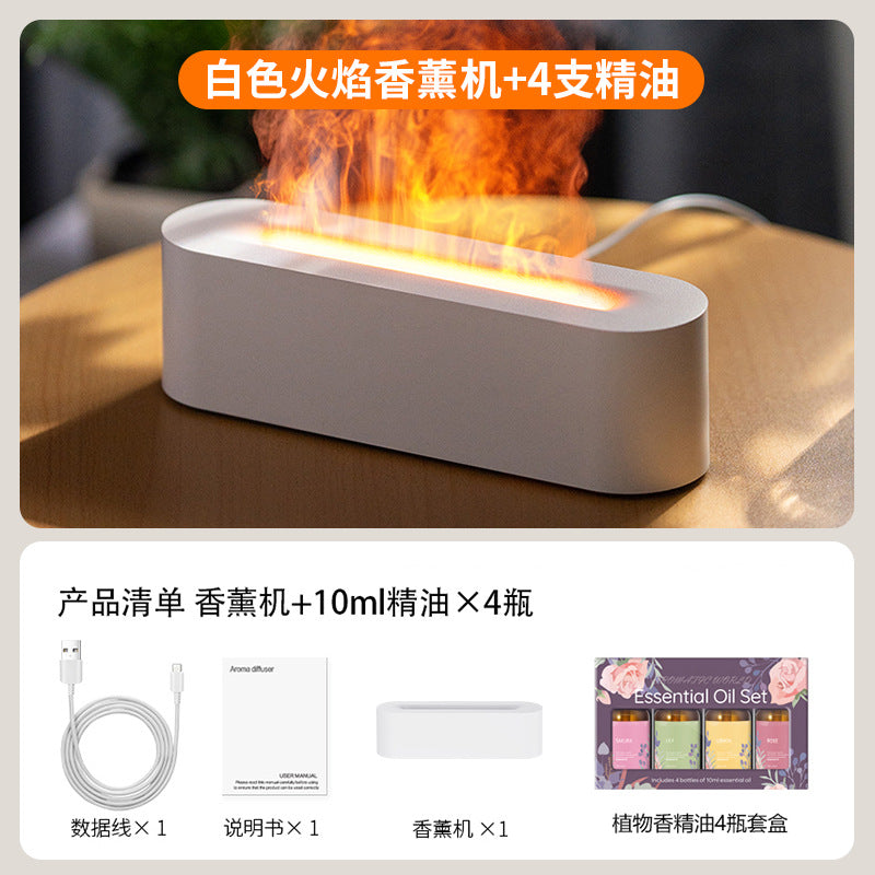 New Colorful Flame Aromatherapy Humidifier for Home