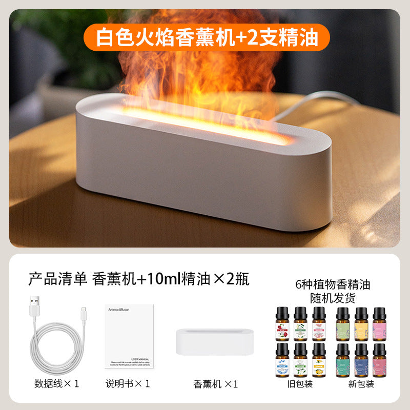 New Colorful Flame Aromatherapy Humidifier for Home