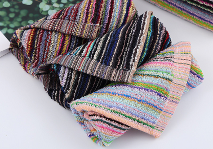 Cotton Dish Cloth with Dark Stripes - 30 Washes