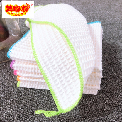 Cotton Dish Cloth with Dark Stripes - 30 Washes