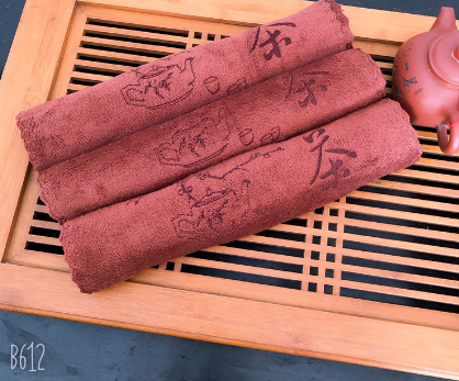 Cotton Dish Cloth with Dark Stripes - 30 Washes