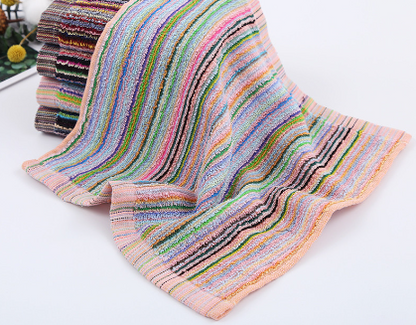 Cotton Dish Cloth with Dark Stripes - 30 Washes